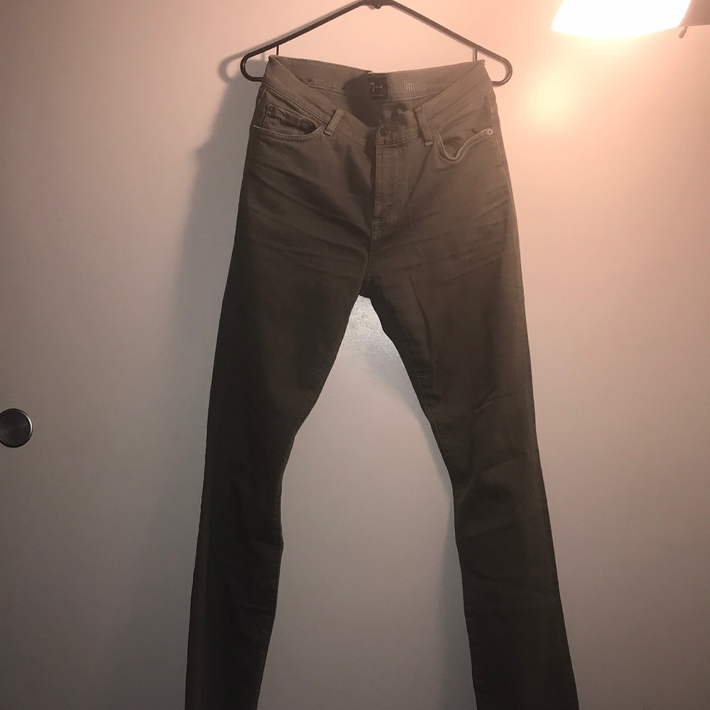 Olive green jeans